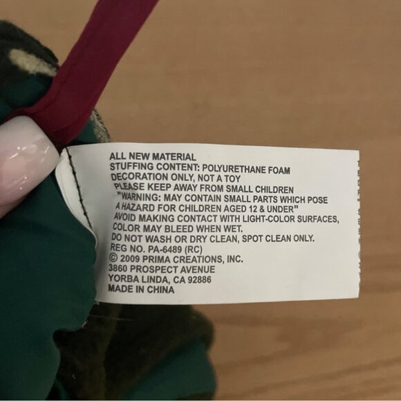 Christmas Stocking 3D Snowman Green Let It Snow Embroidery Cardinals Huge 27 in - Picture 5 of 8